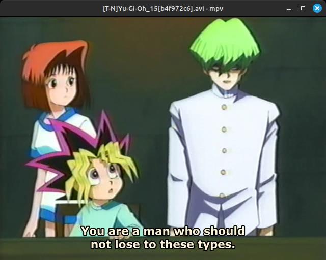 You might think this line looks rather awful, and it is. Sadly, it's the best-translated line in this god-forsaken sub by a country mile.